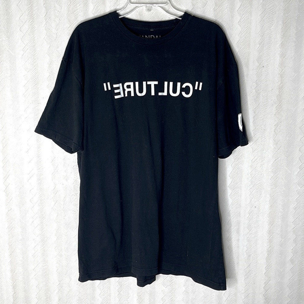 ❤️ VANDAL-A OG Black T Shirt (Authentic) Culture ￼Upsides Down Size XXL - Picture 2 of 5